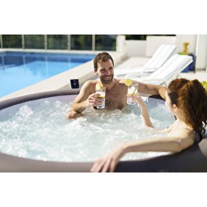 Lay-z-spa® Dominica Smart Hydrojet™ 6001s Enerji Tasarruflu Şişme Spa Havuzu, Mobil Uygulama Kontrollü, 4-6 Kişilik