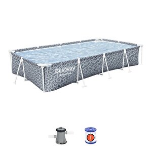 Steel Pro®   12' X 6'7" X 26"/3.66m X 2.01m X 66cm Pool Set