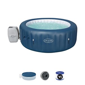 Lay-z-spa® 60029 Milan Smart Airjet Plus™ Şişme Spa Havuzu, Mobil Uygulama Kontrollü, 4-6 Kişilik