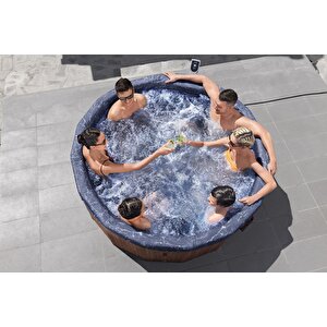 Lay-z-spa® Toronto Smart Airjet™ 6001w Enerji Tasarruflu Şişme Spa Havuzu, Mobil Uygulama Kontrollü, 5-7 Kişilik