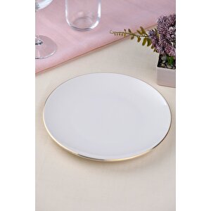 Tabak Evi Porselen Altın Yaldız Pasta Tabağı 20,50cm Tekli
