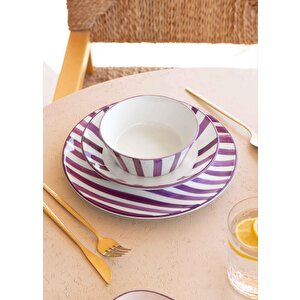 The Mia Joy Çorba Kasesi 6lı Set Mor 14 Cm