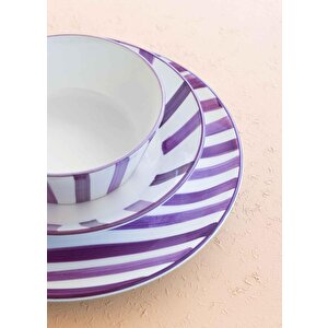 The Mia Joy Çorba Kasesi 6lı Set Mor 14 Cm