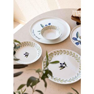 The Mia Olivos Servis Tabağı 6lı Set 26 Cm Ovs0004