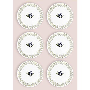 The Mia Olivos Servis Tabağı 6lı Set 26 Cm Ovs0004
