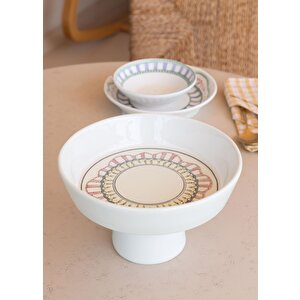 Spring Ayaklı Meyvelik Pembe 23x14 Cm