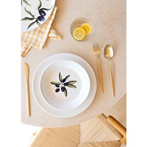Olivos Yemek Tabağı 6lı Set 20 Cm Ovs0011