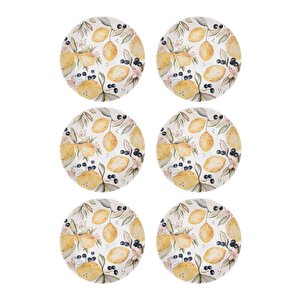 Limoncello Yemek Tabağı 6lı Set 20 Cm