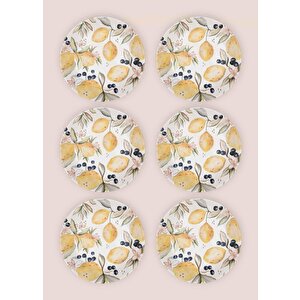 The Mia Limoncello Yemek Tabağı 6lı Set 20 Cm