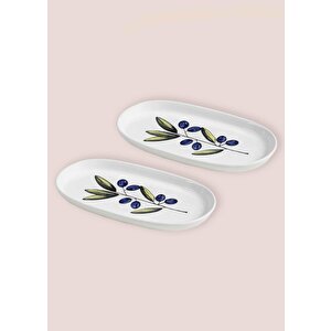 The Mia Olivos Oval Servis 2li 29 Cm