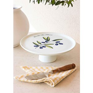 Olivos Ayaklı Servis Tabağı 10x30 Cm