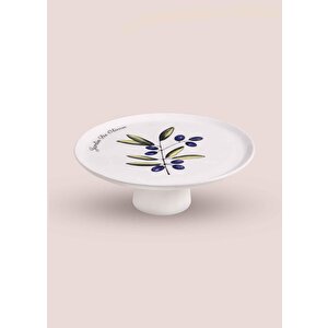 The Mia Olivos Ayaklı Servis Tabağı 10x30 Cm