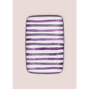 The Mia Joy Dikdörtgen Servis Mor 33x21 Cm