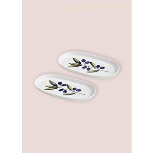 The Mia Olivos Oval Servis 2li 26 Cm