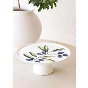 Olivos Ayaklı Servis Tabağı 10x26 Cm