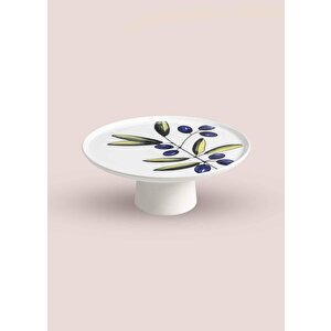 The Mia Olivos Ayaklı Servis Tabağı 10x26 Cm