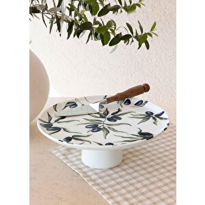 Olivos Ayaklı Servis Tabağı 10x30 Cm Ovs0010