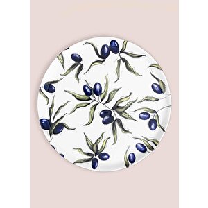 The Mia Olivos Ayaklı Servis Tabağı 10x30 Cm Ovs0010