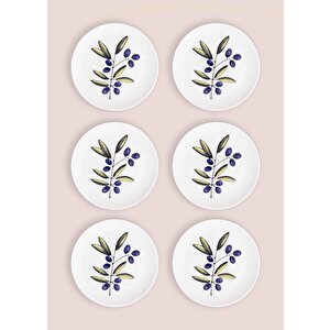 The Mia Olivos Pasta Tabağı 6lı Set 19 Cm Ovs0001