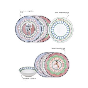 Spring 6 Kişilik Yemek Takımı 24 Parça Set 1