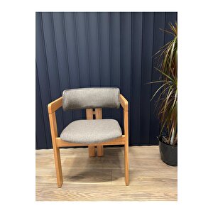 Cozy Sandalye Meşe Ahşap İskelet Antrasit Kumaş Antrasit