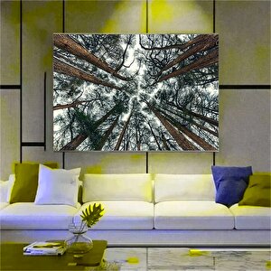Ağaç Dalı Baskısı Soyut Ağaç Büyük Orman Baskısı Ağaç Duvar Sanatı Orman Duvar Sanatı Ağaçlar Tuval