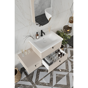 Nil 100 Cm %100 Mdf Lavabolu Banyo Dolabı + Ayna