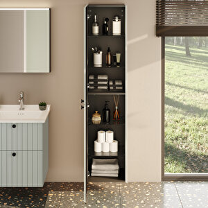 Vitra Root Groove 69092 Boy Dolabı, Mat Retro Yeşil, 40 Cm