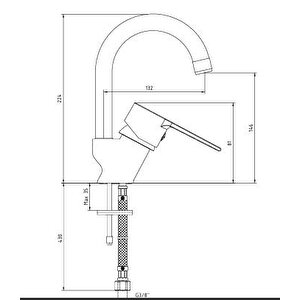Ar Lite Lavabo Bataryası Kuğu Borulu 102188146