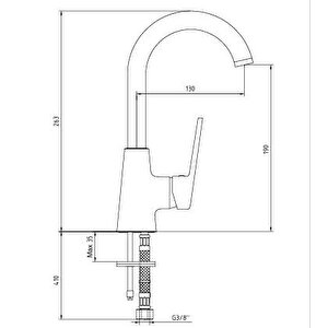 Fine Lavabo Bataryası Kuğu Borulu 102188145