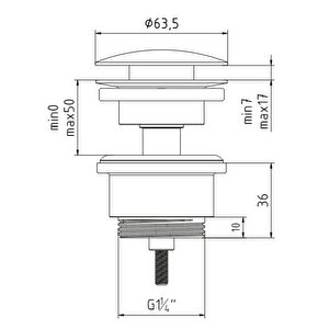 Yak Bas Bırak Taşmalı/taşmasız Lavabo Sifon Başlığı 102199626