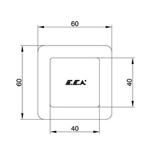 Eca Caro Ankastre Ara Kesme Valfi Mat Siyah (g 1/2") 102151033c1