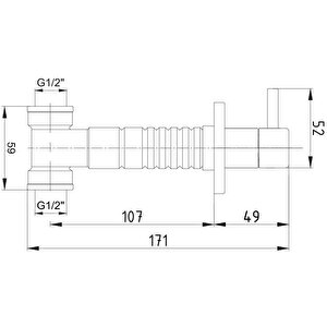 Eca Ankastre Ara Kesme Valfi (g 1/2") 102151029