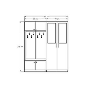 Vestiyer & Portmanto V-02 (180cm)