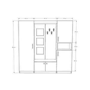 Vestiyer & Portmanto V-04 (210cm)