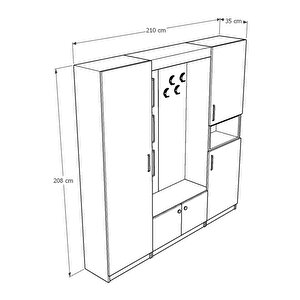 Vestiyer & Portmanto V-04 (210cm)