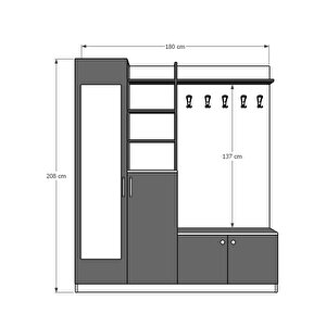 Vestiyer & Portmanto V-03 (180cm)