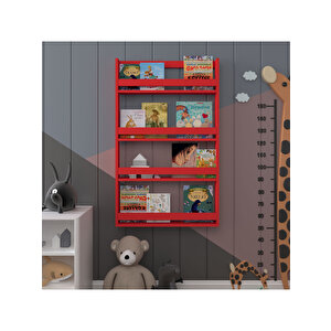 Çocuk Odası Raf / Kitaplık Çr-01 Kırmızı