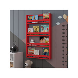Çocuk Odası Raf / Kitaplık Çr-01 Kırmızı