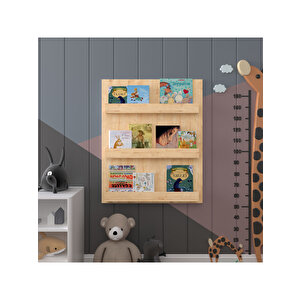 Çocuk Odası Raf / Kitaplık Çr-02 Safir Meşe