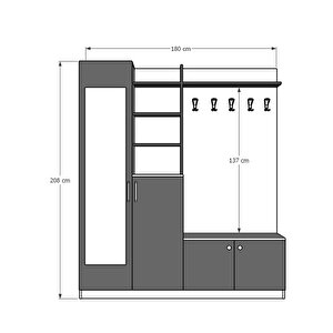 Vestiyer & Portmanto V-03 (180cm)