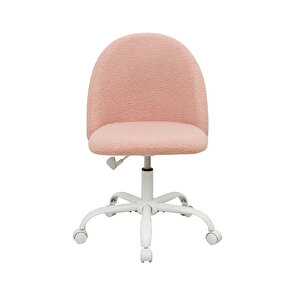 Curve Çalışma Sandalyesi - Pembe 61x58,5x81,5-91 Cm