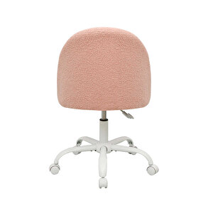 Curve Çalışma Sandalyesi - Pembe 61x58,5x81,5-91 Cm