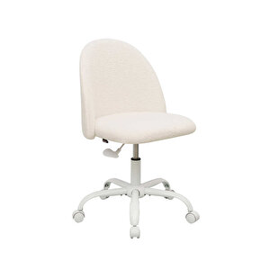 Curve Çalışma Sandalyesi - Beyaz 61x58,5x81,5-91 Cm