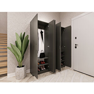%100 Mdflam Vestiyer & Portmanto V-09 (150cm)