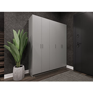 %100 Mdflam Vestiyer & Portmanto V-09 (150cm)