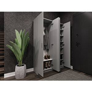 %100 Mdflam Vestiyer & Portmanto V-08 (120cm)