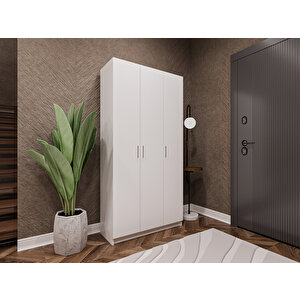 %100 Mdflam Vestiyer & Portmanto V-07 (90cm) Beyaz