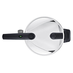 Fissler Vitaquick Glossy 4,5 Litre Düdüklü Tencere + Kırmızı Cenit Tava Set