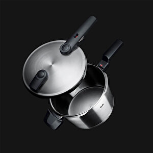 Fissler Vitaquick Premium 6 Litre Düdüklü Tencere + Kırmızı Cenit Tava Set